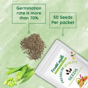 Desi Okra Seeds (Lady Finger)(Desi bhindi/देशी भिन्डी के बीज)