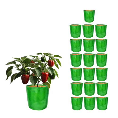 UrbanFarmar HDPE 15x15 Vegetable Grow Bag | Premium 260 GSM Green Bags - Image 4