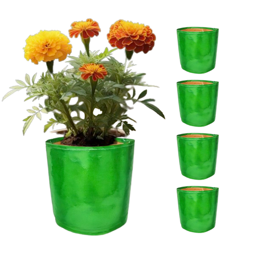 TheUrbanFarmer HDPE 9x9 Small Grow Bags for Balcony Gardening | Durable Green Bags - Image 2