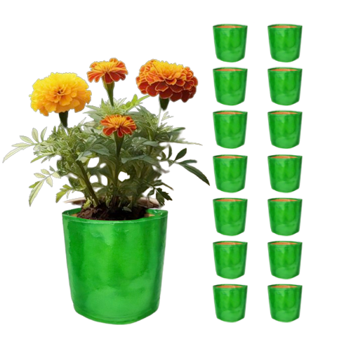 TheUrbanFarmer HDPE 9x9 Small Grow Bags for Balcony Gardening | Durable Green Bags - Image 4