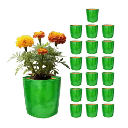 TheUrbanFarmer HDPE 9x9 Small Grow Bags for Balcony Gardening | Durable Green Bags - Image 5