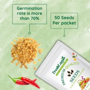 Kashmiri Chilli Hybrid Seeds (Kashmiri Laal Mirch ke Beej / कश्मीरी मिर्च के बीज)