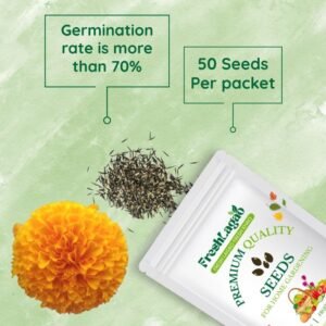 Marigold Yellow Flower Seeds (Pila Genda/ पीले गेंदा के बीज)