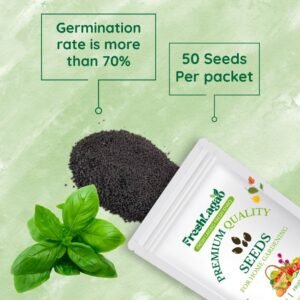 Basil Microgreen Seeds – 10g (Tulsi/तुलसी के बीज)