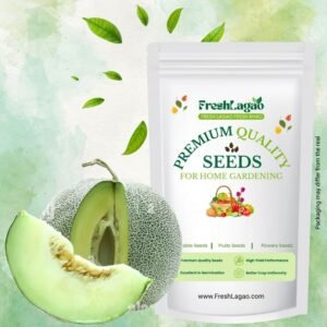 Musk Melon Round With Greenish Stripes F1 Hybrid Seeds