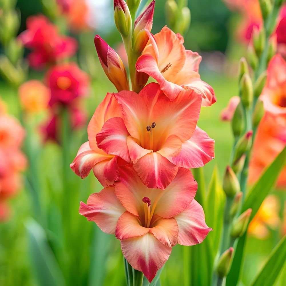Gladiolus Orange Flower Bulbs - Image 3